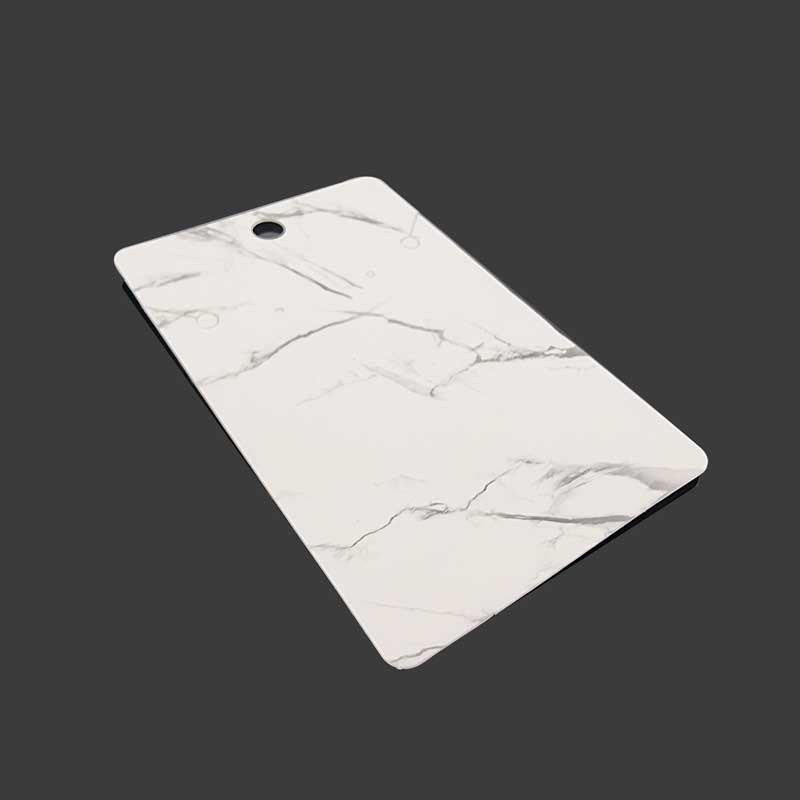 Lot de 100 supports parure en carton blanc effet marbré 6x10cm