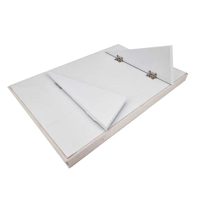 Présentoir plateau à bagues 3 positions en suédine beige crème - 18008SB