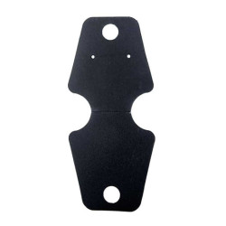 100 soportes para joyas de cartón negro para colgar, 5 x 12 cm