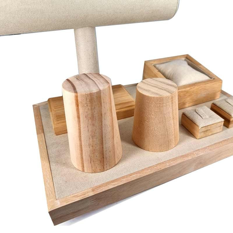 Cône à bracelet en bois brut 9 cm - 22139