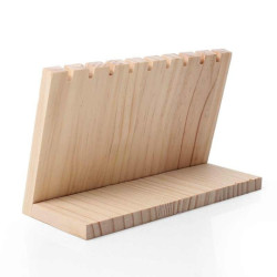 Expositor para joyas para collares de madera de pino