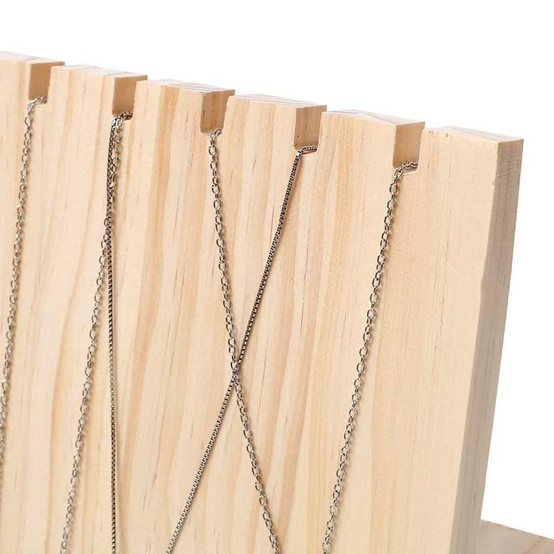 Présentoir bijoux pour chaînes en bois de pin