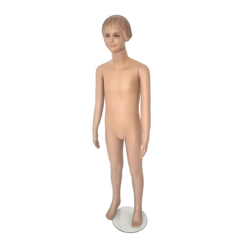 Mannequin vêtement fille 10-12 ans avec visage de couleur chair
