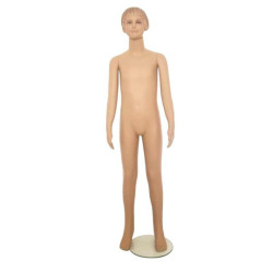 Maniquí de ropa para niña de 10-12 años con rostro de color piel