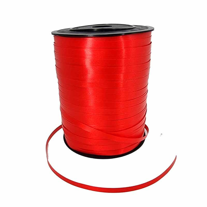 Cinta de regalo de color rojo, 500 m x 0,5 cm