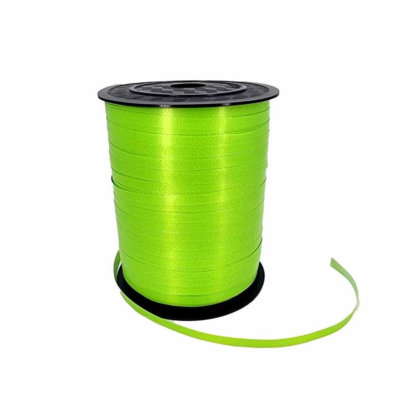 Cinta de regalo mate de color verde anís 500 m x 0,5 cm