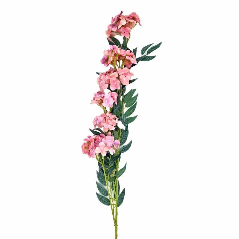 Branche artificielle de fleurs d'hortensia - mauve