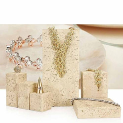 Podio de presentación para joyas de piedra natural