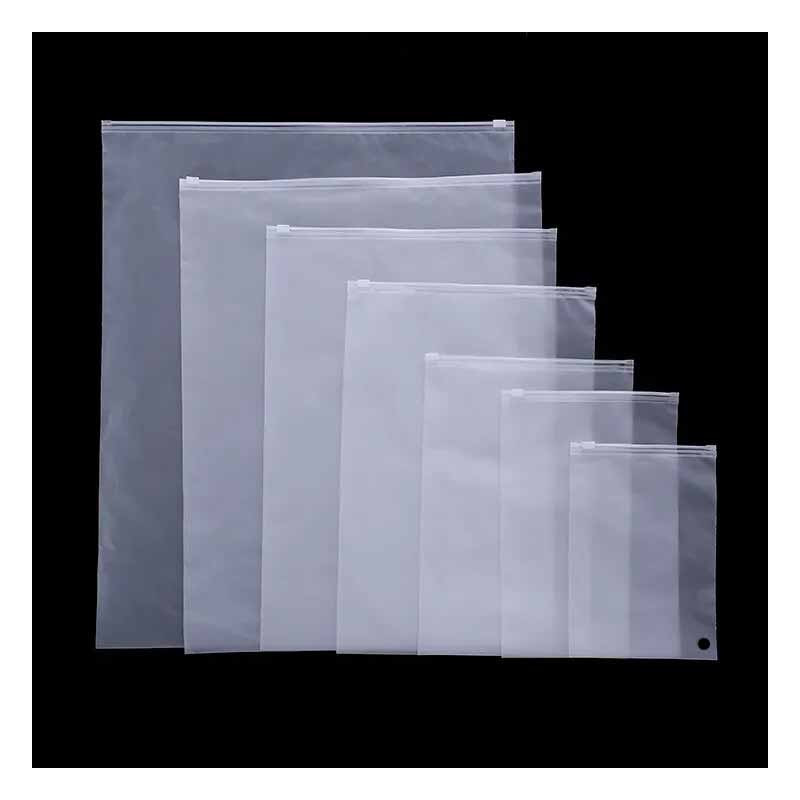 Sachet de rangement en plastique fermeture à glissière 18x25cm - par  50