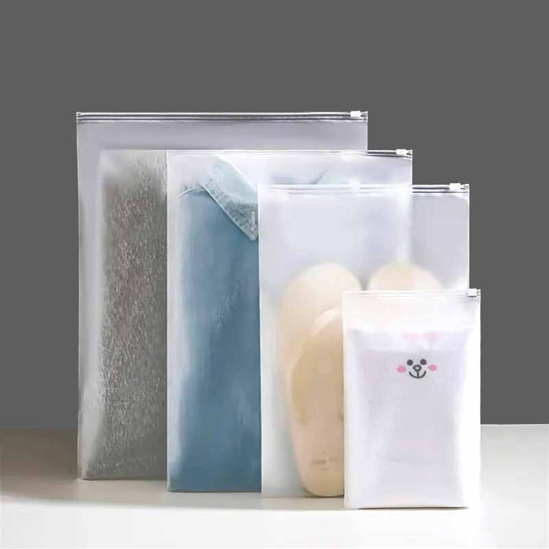 Sachet de rangement en plastique fermeture à glissière 18x25cm - par  50