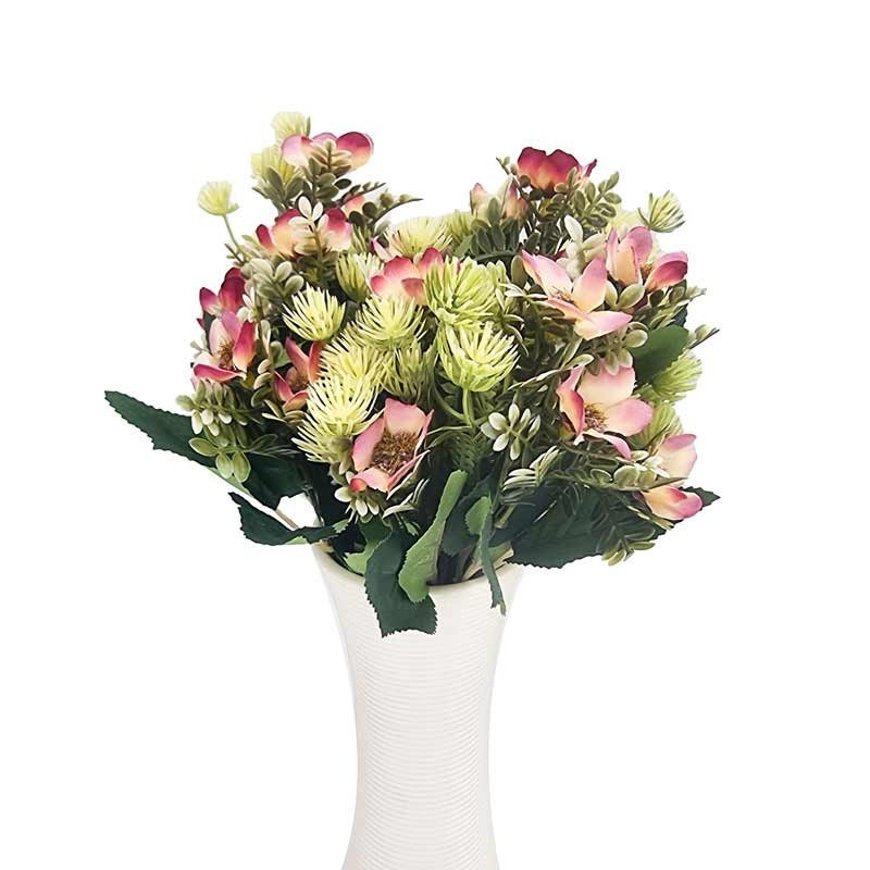 Petit bouquet artificiel de fleurs d'été -  violet