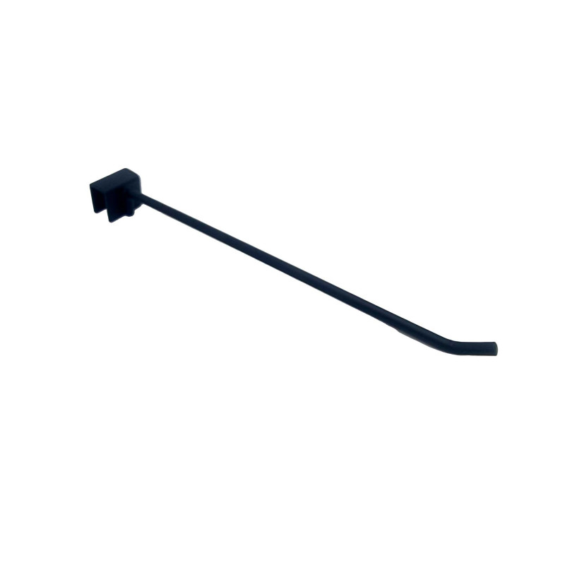 Brazo recto de acero para barra de carga de 30 cm - Negro mate