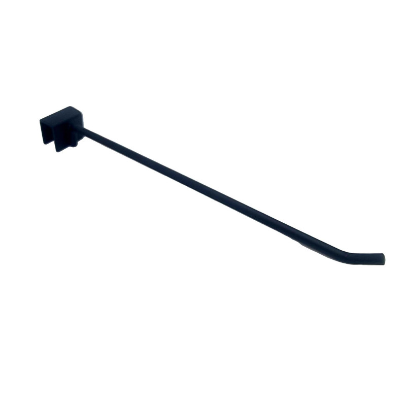 Brazo recto de acero para barra de carga de 40 cm - Negro mate