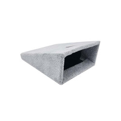 Lote de 10 soportes para joyas de terciopelo gris para colgantes