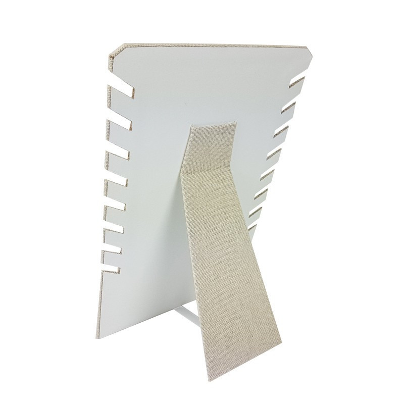 Porte colliers repliable en coton beige naturel - 9987