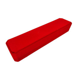 5 estuches de terciopelo rojo para pulseras
