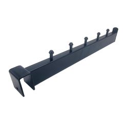 Brazo rectangular con extremos separadores de 30 cm - Negro mate