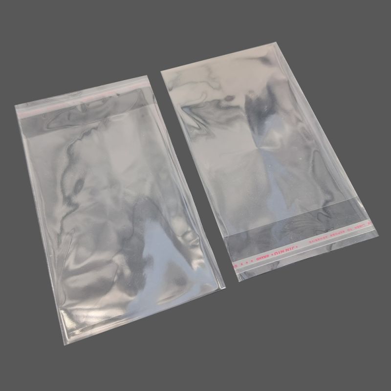 Saquitos adhesivos de polipropileno transparente, paquete de 200 - 11 x 16 cm