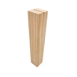 Gran expositor rectangular de madera para collares de 30 cm