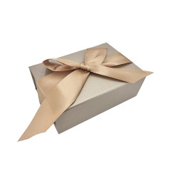 Caja de regalo pequeña rígida plegable 12x18x6cm - Dorada