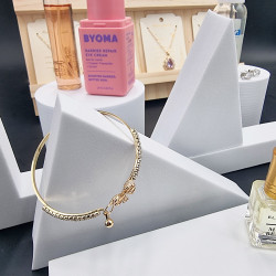Set de 2 piezas de decoración para vitrina de espuma blanca - Triángulo