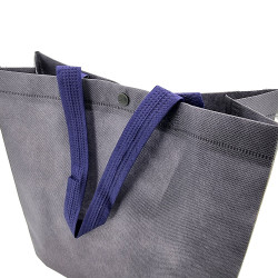 12 bolsas de tela no tejida 27,5 x 30 x 10 cm - Gris antracita