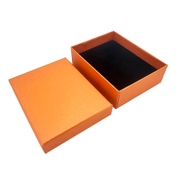 12 cajas para joyas de 7x9 cm - Naranja