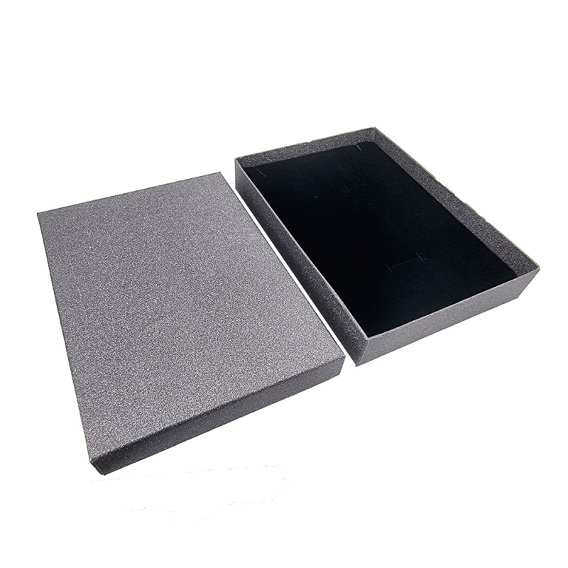 6 estuches grandes para conjuntos de joyas 13x18 cm - Gris