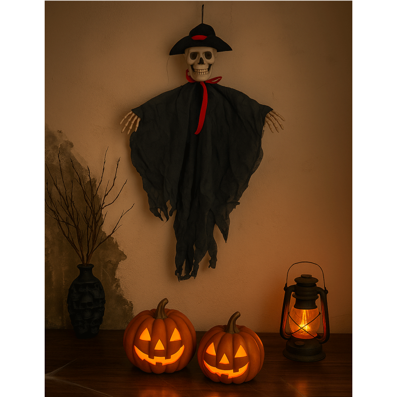 Decoración de halloween: esqueleto masculino para colgar