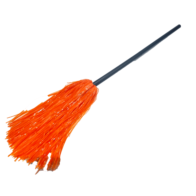 Látigo decorativo con cinta naranja brillante, látigo de halloween