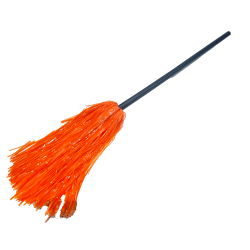 Látigo de decoración con cinta naranja brillante