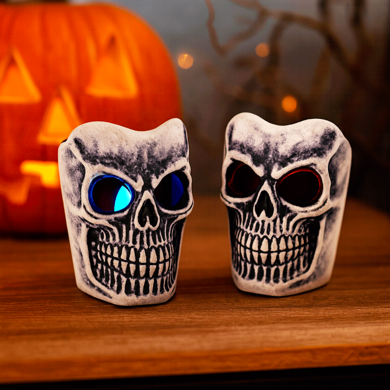 12 velas pequeñas sin llama LED - Calavera