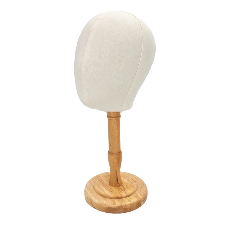 Tête mannequin en bois et coton - Enfant
