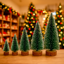 Árbol de Navidad de decoración en miniatura - 10 cm