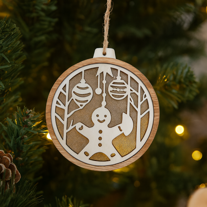 Décoration de Noël lumineuse à suspendre bonhomme de neige
