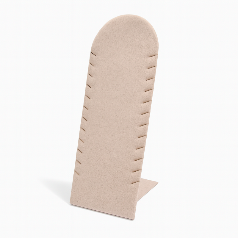 Expositor de pulseras con 12 ranuras finas - de ante beige
