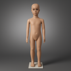 Maniquí infantil de 6-8 años con rostro de color carne
