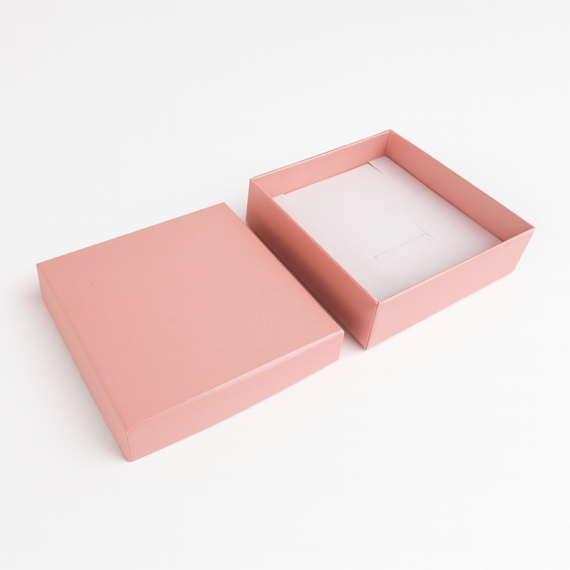 12 estuches para conjuntos de joyas 9x9 cm - rosa pálido