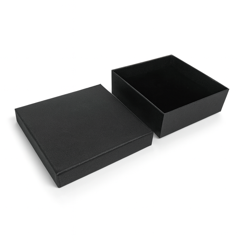 12 estuches para joyas 9x9 cm - negro