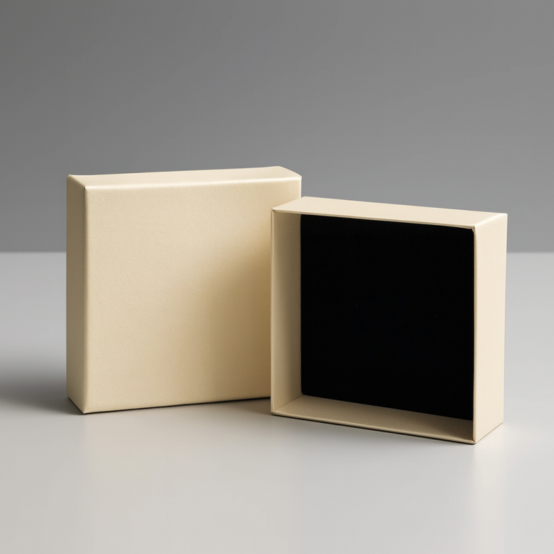 Estuches para joyas color marfil, caja para joyas de regalo, caja de regalo para conjuntos