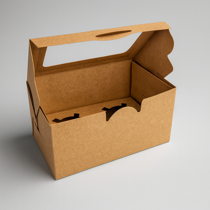 12 cajas pequeñas con ventana de papel kraft para plegar, para vidrio o velas - 16 x 9 x 7,5 cm