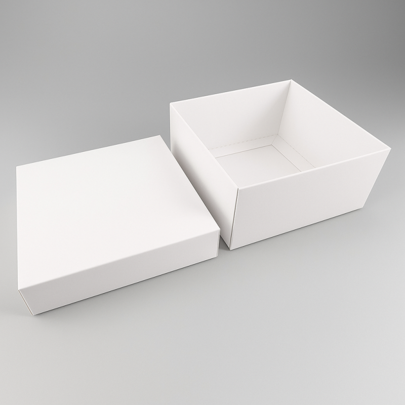 12 cajas de regalo de cartón para montar, 13 x 13 x 6 cm - blanco