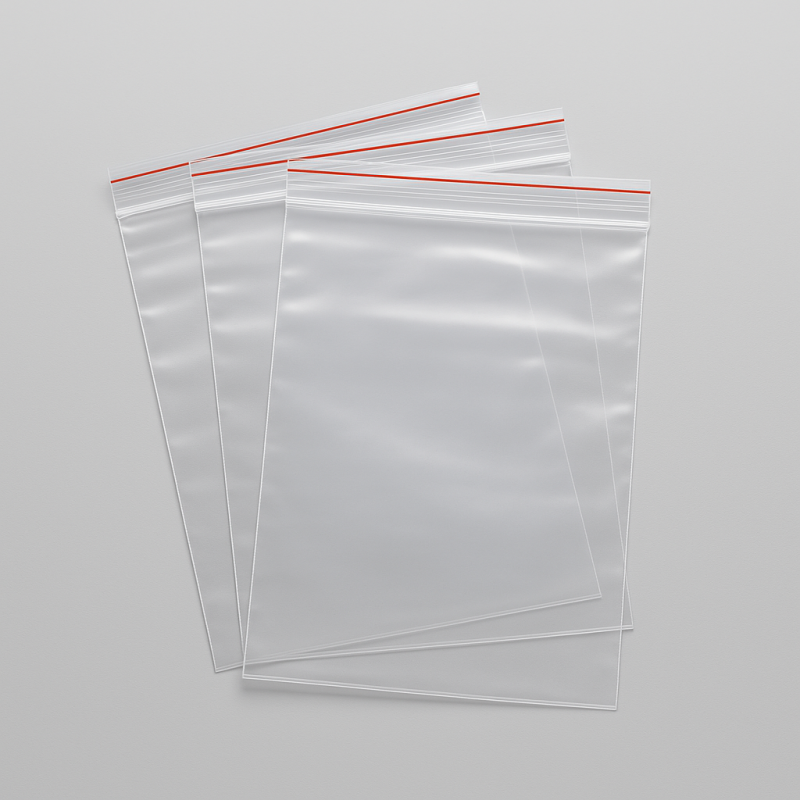 Lote de 100 saquitos con cierre zip reutilizables de 17 x 25 cm - 0290