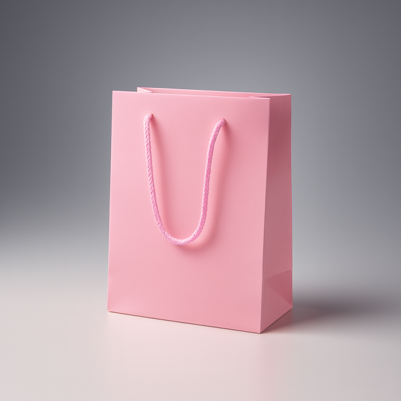 Lote de 12 bolsas de regalo de color rosa claro 18x10x23 cm