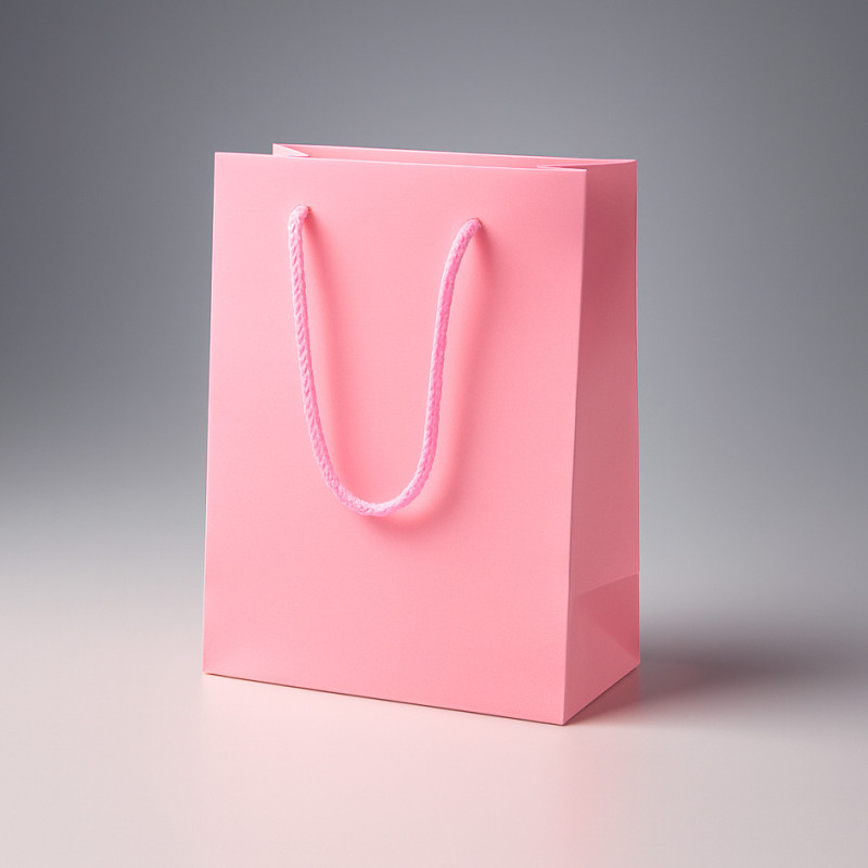 Lote de 12 bolsas de regalo grandes de color rosa, 31 x 12 x 42 cm