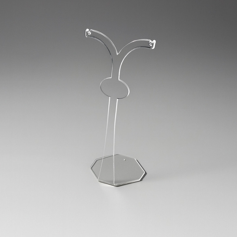 Soporte para pendientes colgantes de metacrilato transparente