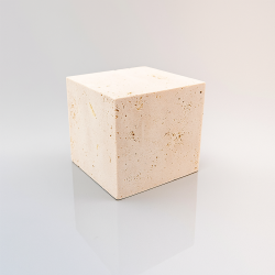 Pequeño cubo de presentación de piedra natural