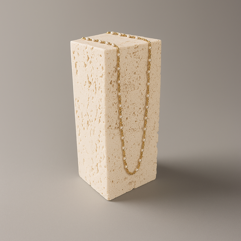 Expositor para joyas de piedra natural