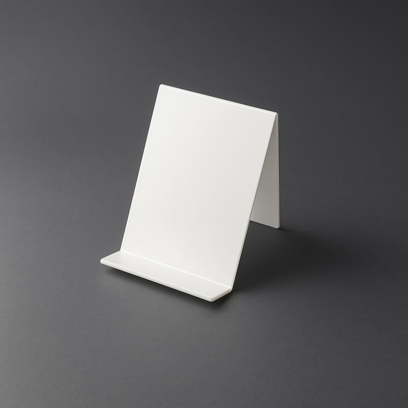 Soporte para monedero de metacrilato blanco