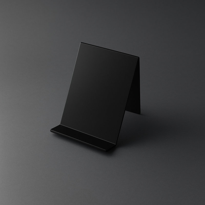 Soporte para monedero de metacrilato negro